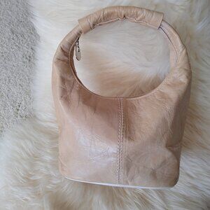 Custom Made Light Beige Leather Mini Handbag